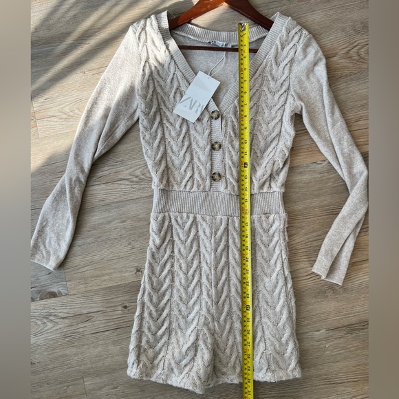NWT Zara long sleeve cozy Romper - Picture 6 of 6